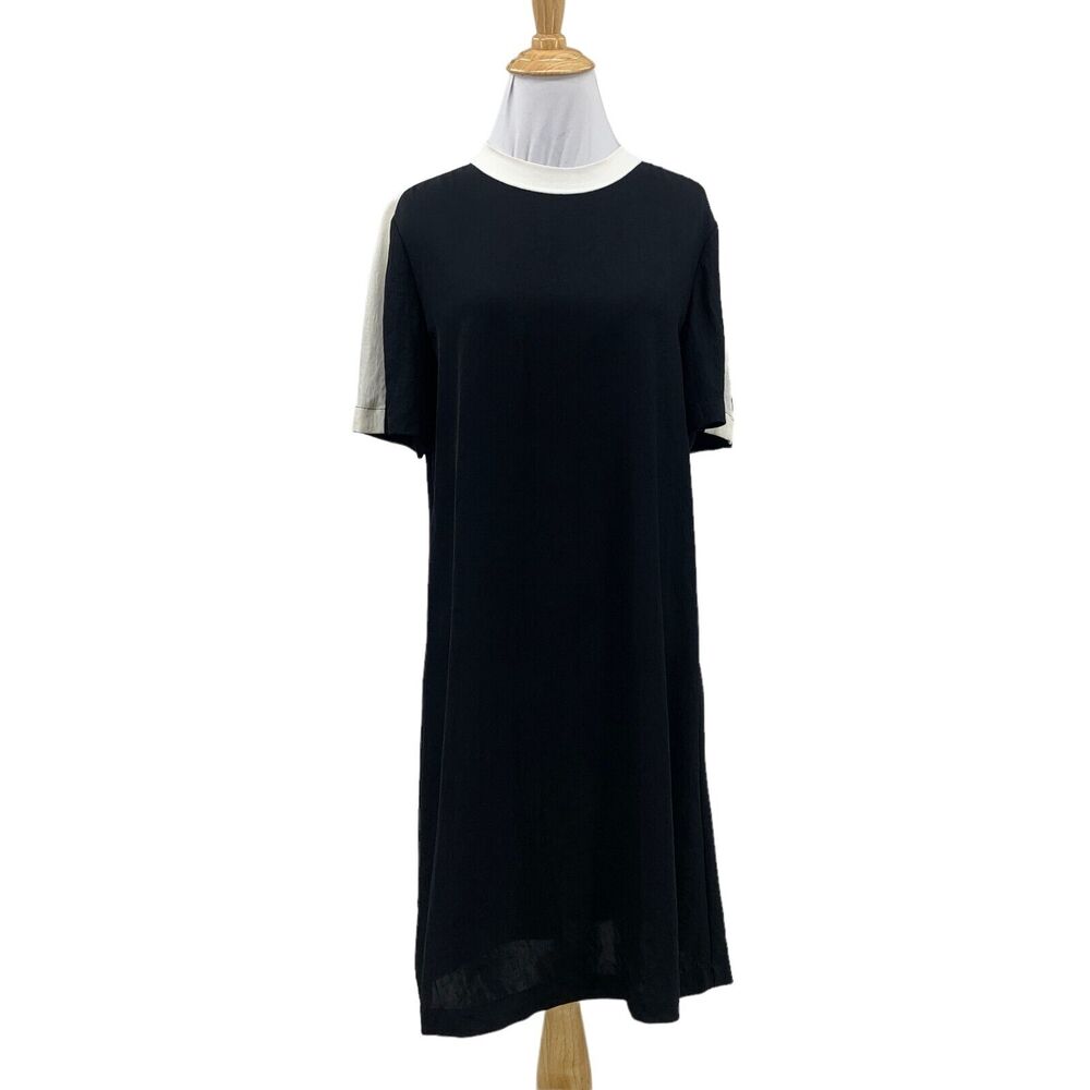 Rag & Bone Wednesday Addams Dress Womens S Small Black White Contrast Back Zip